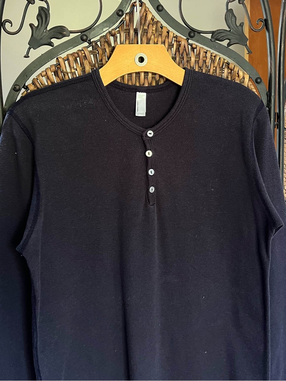 L American Apparel Cotton Blend Thermal Long Sleeve - Picture 2 of 5